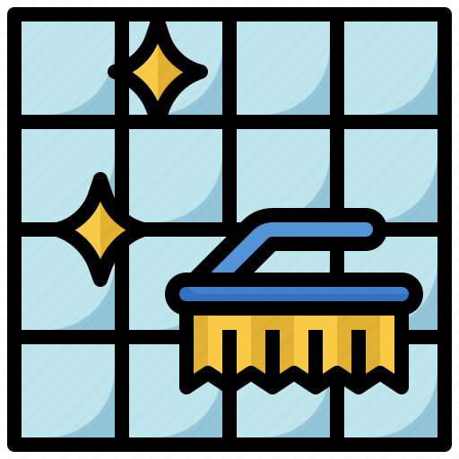 Tile, wash, brush, clean, bathroom icon - Download on Iconfinder