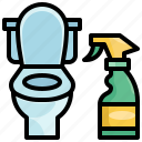 toilet, sanitary, cleaning, housekeeping, spray