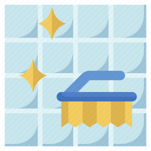 Tile, wash, brush, clean, bathroom icon - Download on Iconfinder