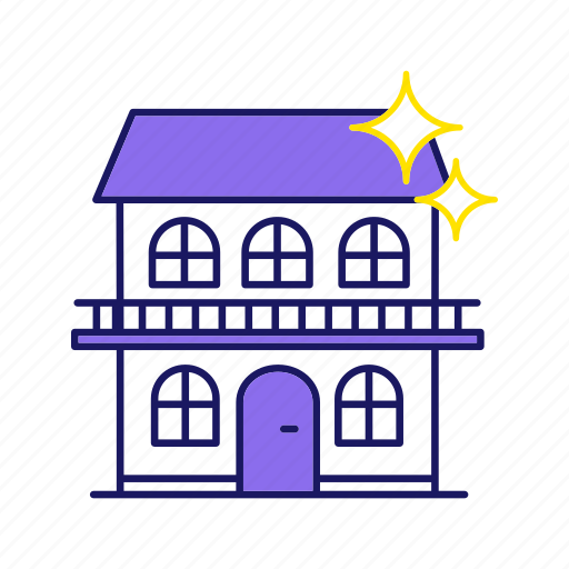 Building, cleaning, cottage, home, house, shine, sparkle icon - Download on Iconfinder
