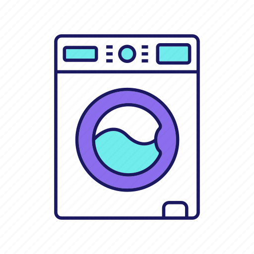 Clothing, laundry, machine, wash up, washer, washing, washing machine icon - Download on Iconfinder
