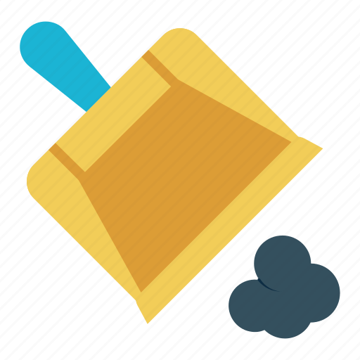 Cleaning, dustpan, hand, housekeeping, plastic, tool, whipping icon - Download on Iconfinder