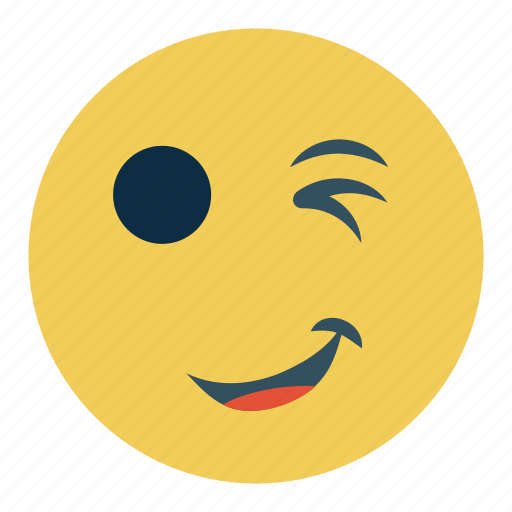 Avatar, expression, facial, head, humor, wink, winky icon - Download on Iconfinder