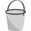 bucket, water, container, cleanup, equipment