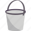 bucket, water, container, cleanup, equipment 