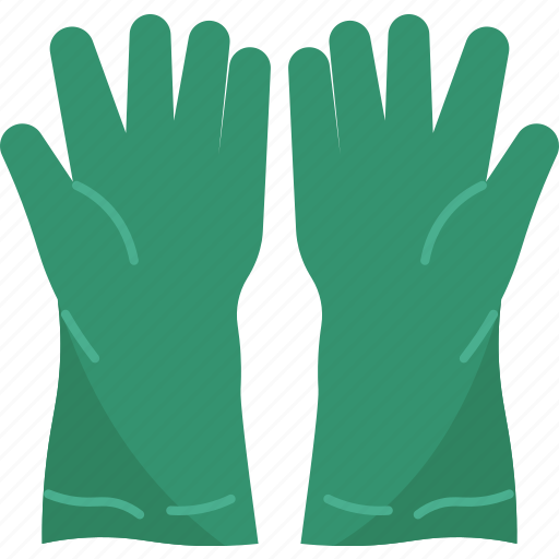Gloves, rubber, hand, protection, cleaning icon - Download on Iconfinder