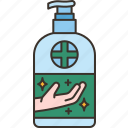 sanitizer, hand, gel, disinfect, hygiene