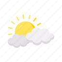 partly sunny, weather, sun, partly, bright, conditions, partial, gray