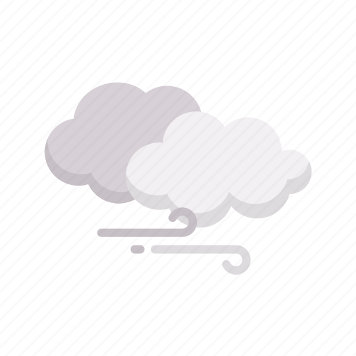Cloudy gusts, cloudy, gust, blow, stormy, climate, weather icon - Download on Iconfinder