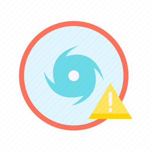 Hurricane warning, hurricane, warning, danger, severe, tropical, cyclone icon - Download on Iconfinder