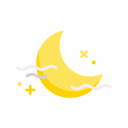 Half moon, night, sky, cycle, shape, eclipse, celestial icon - Download on Iconfinder