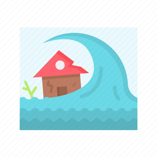 Tsunami, wave, ocean, disaster, natural disaster, tsunami warning, earthquake icon - Download on Iconfinder