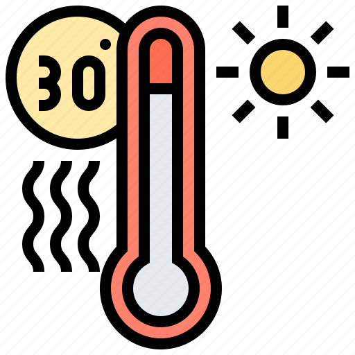 Heat, high, summer, temperature, thermometer icon - Download on Iconfinder
