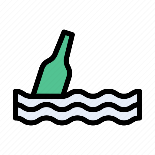 Garbage, water, river, bottle, sea icon - Download on Iconfinder