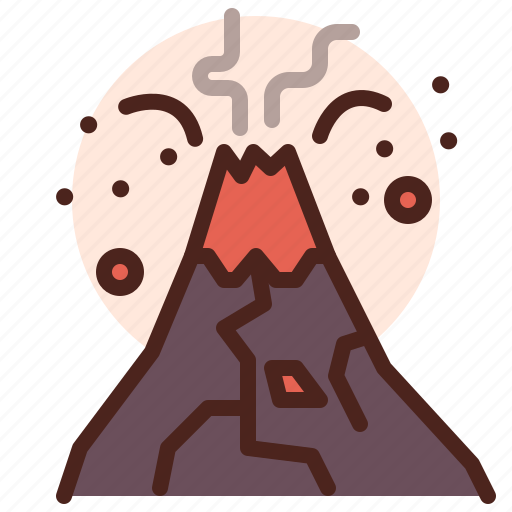 Volcano, weather, natural, disaster, ecology icon - Download on Iconfinder