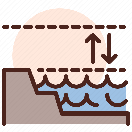Water, level, weather, natural, disaster, ecology icon - Download on Iconfinder