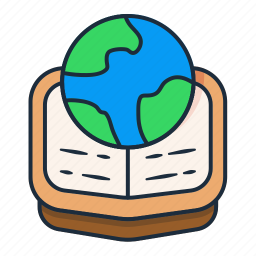 Earth, book, library, reading, knowledge, world icon - Download on Iconfinder