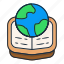 earth, book, library, reading, knowledge, world 