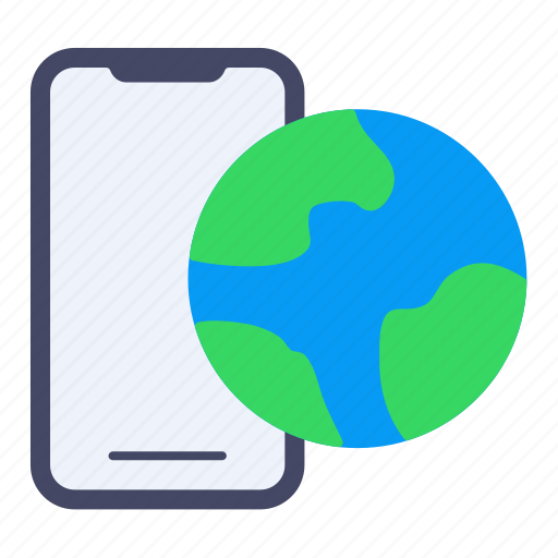 Earth, phone, mobile, gadget, electronic, news icon - Download on Iconfinder