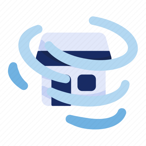 Wind, tornado, house, disaster, home icon - Download on Iconfinder