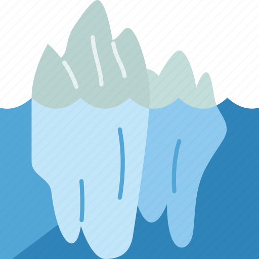 Iceberg, glacier, polar, melting, ocean icon - Download on Iconfinder