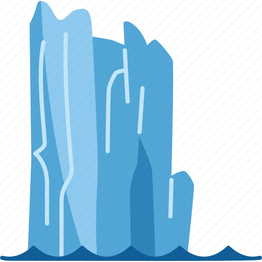 Glacier, iceberg, cliff, cold, melt icon - Download on Iconfinder