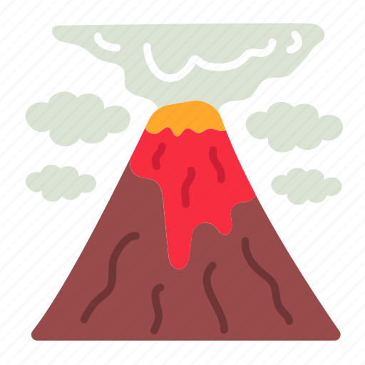 Volcano, lava, disaster, eruption, mountain, explosion icon - Download on Iconfinder