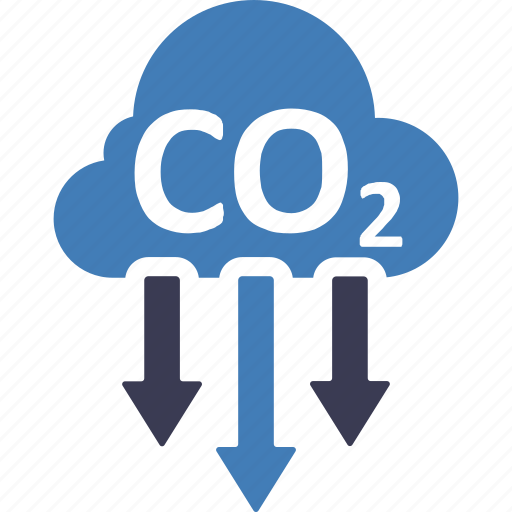 Carbon, economy, emissions, co2 reduction, arrows, direction icon - Download on Iconfinder