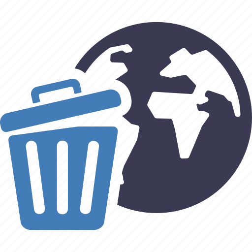 Environmental, nature, earth pollution, trash, bin, recycle, garbage icon - Download on Iconfinder