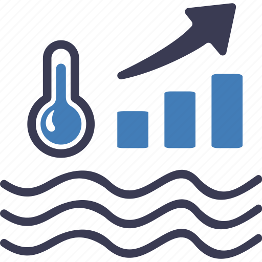Ocean, warming, temperature, rising, environment, thermometer, weather icon - Download on Iconfinder