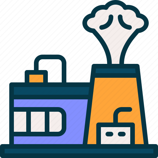 Factory, pollution, chimney, chemical, industrial icon - Download on Iconfinder