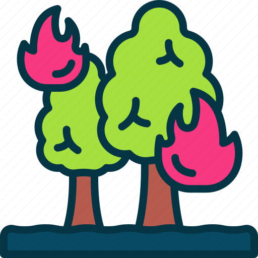 Forest, fire, wildfire, disaster, danger icon - Download on Iconfinder