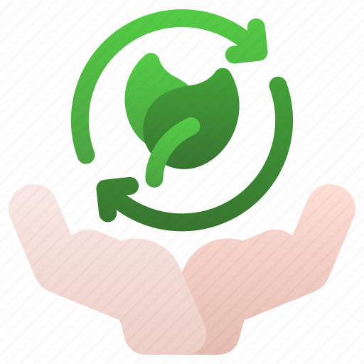 Care, hand, holding, leafs, environment icon - Download on Iconfinder