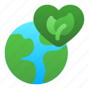 earth, globe, love, heart, environment, leafs