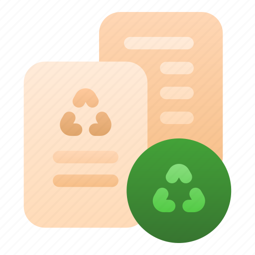 Enviromental, report, paper, recycle, document icon - Download on Iconfinder