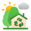 green, house, recycle, recycling, trees, renewable 