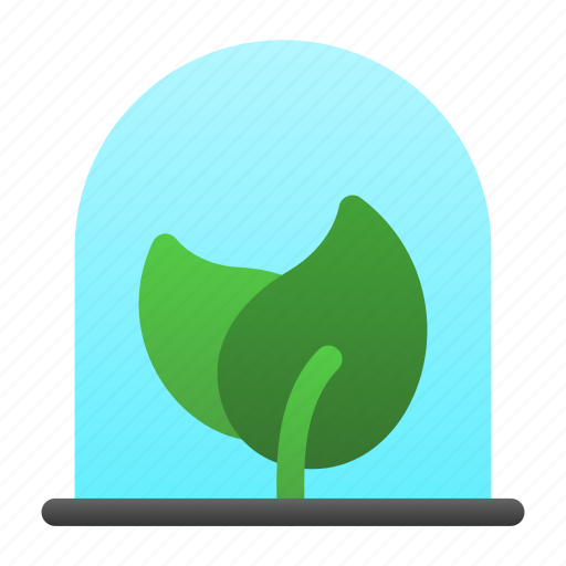 Plant, growth, dome, glass, nature, leafs icon - Download on Iconfinder