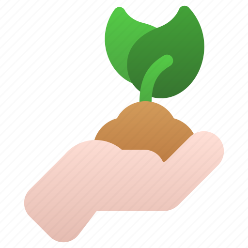 Plant, hand, leaf, growth, care icon - Download on Iconfinder