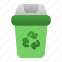 recycling, bin, trash, can, recycle