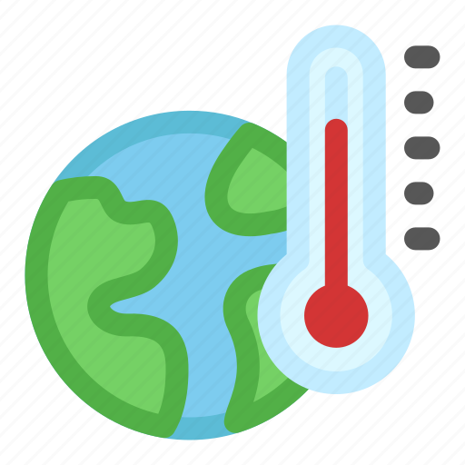 Global, warming, thermometer, hot, temperature, earth icon - Download on Iconfinder