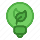 lightbulb, leafs, green, clean, energy, ecology