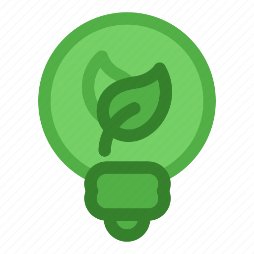 Lightbulb, leafs, green, clean, energy, ecology icon - Download on Iconfinder