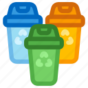 recycle, recycling, bin, trash, cans
