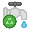 recycle, recycling, faucet, water, drop, tap