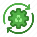 recycling, recycle, gear, process