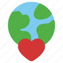 earth, globe, love, heart, environment, care