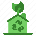 green, house, recycle, clean, renewable