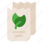 paper, bags, leafs, eco, recycle, recycling 