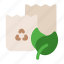 paper, bags, leafs, recycle, sustainable, eco 