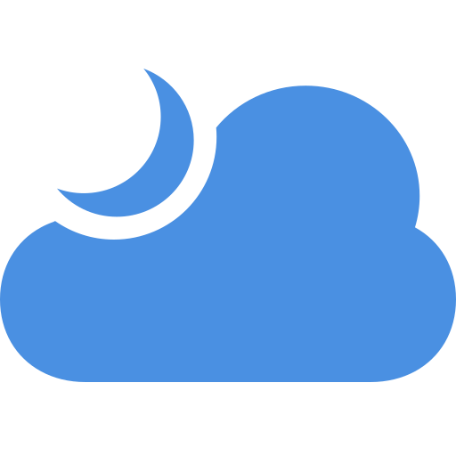 Climate, cloudy, forecast, moon, night, partly, weather icon - Free download